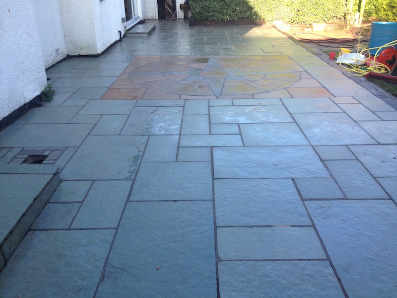 cleaning granite paving slabs